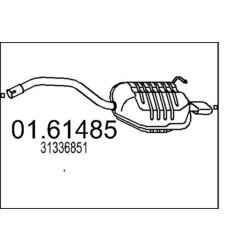Koncový tlmič výfuku MTS 01.61485