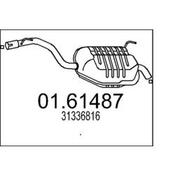 Koncový tlmič výfuku MTS 01.61487