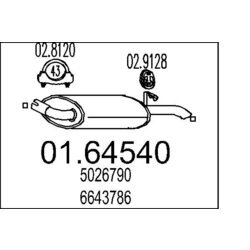Koncový tlmič výfuku MTS 01.64540