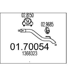 Výfukové potrubie MTS 01.70054