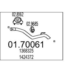 Výfukové potrubie MTS 01.70061