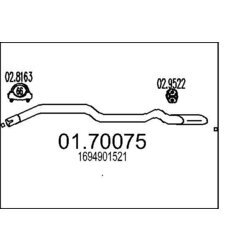 Výfukové potrubie MTS 01.70075