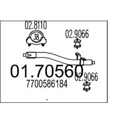 Výfukové potrubie MTS 01.70560