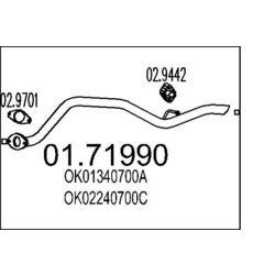 Výfukové potrubie MTS 01.71990