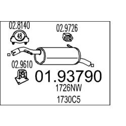 Koncový tlmič výfuku MTS 01.93790