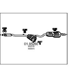 Koncový tlmič výfuku MTS 01.95260