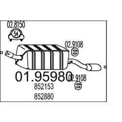 Koncový tlmič výfuku MTS 01.95980