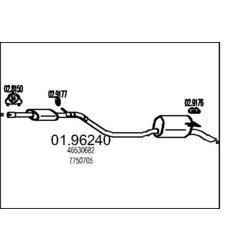 Koncový tlmič výfuku MTS 01.96240
