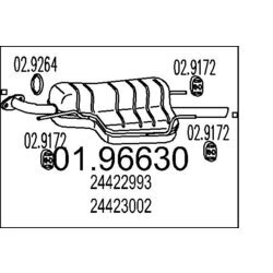 Koncový tlmič výfuku MTS 01.96630