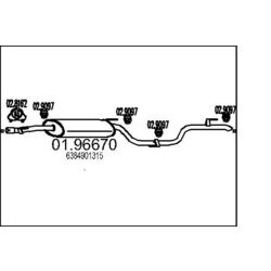 Koncový tlmič výfuku MTS 01.96670