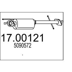Filter sadzí/pevných častíc výfukového systému MTS 17.00121