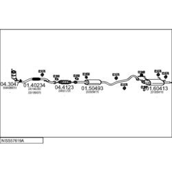 Výfukový systém MTS NISS57619A015110