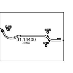 Výfukové potrubie MTS 01.14400