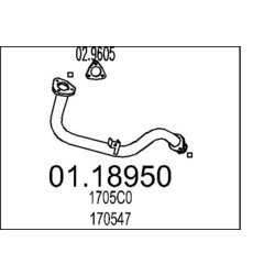 Výfukové potrubie MTS 01.18950