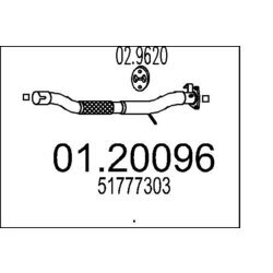 Výfukové potrubie MTS 01.20096