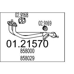 Výfukové potrubie MTS 01.21570