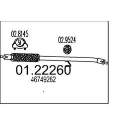 Výfukové potrubie MTS 01.22260