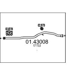 Výfukové potrubie MTS 01.43008