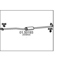 Stredný tlmič výfuku MTS 01.50193