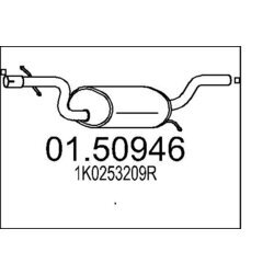Stredný tlmič výfuku MTS 01.50946