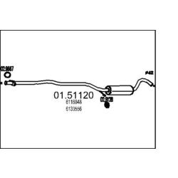 Stredný tlmič výfuku MTS 01.51120