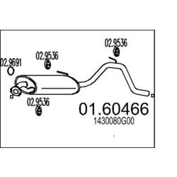 Koncový tlmič výfuku MTS 01.60466