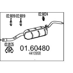 Koncový tlmič výfuku MTS 01.60480