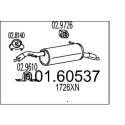 Koncový tlmič výfuku MTS 01.60537