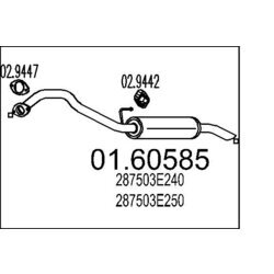 Koncový tlmič výfuku MTS 01.60585
