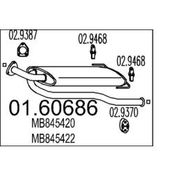 Koncový tlmič výfuku MTS 01.60686