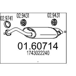 Koncový tlmič výfuku MTS 01.60714