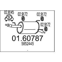 Koncový tlmič výfuku MTS 01.60787