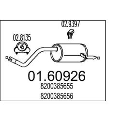 Koncový tlmič výfuku MTS 01.60926