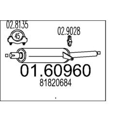 Koncový tlmič výfuku MTS 01.60960