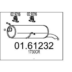 Koncový tlmič výfuku MTS 01.61232