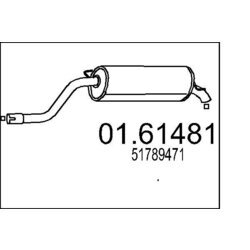 Koncový tlmič výfuku MTS 01.61481