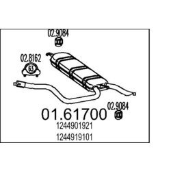 Koncový tlmič výfuku MTS 01.61700