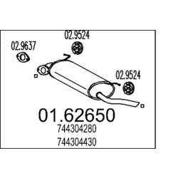 Koncový tlmič výfuku MTS 01.62650