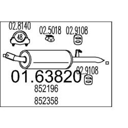 Koncový tlmič výfuku MTS 01.63820