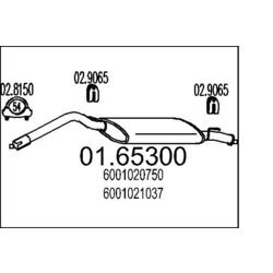 Koncový tlmič výfuku MTS 01.65300