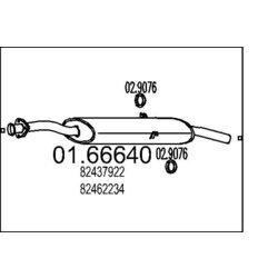 Koncový tlmič výfuku MTS 01.66640