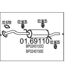 Koncový tlmič výfuku MTS 01.69110
