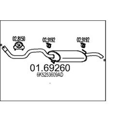 Koncový tlmič výfuku MTS 01.69260