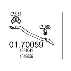 Výfukové potrubie MTS 01.70059
