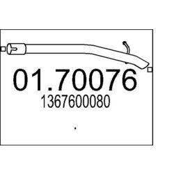 Výfukové potrubie MTS 01.70076