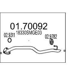 Výfukové potrubie MTS 01.70092