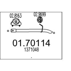 Výfukové potrubie MTS 01.70114