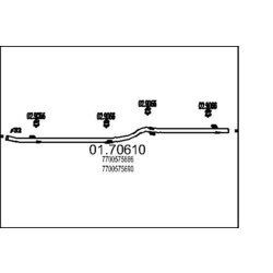Výfukové potrubie MTS 01.70610