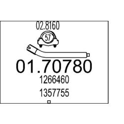 Výfukové potrubie MTS 01.70780