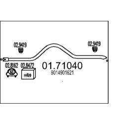 Výfukové potrubie MTS 01.71040